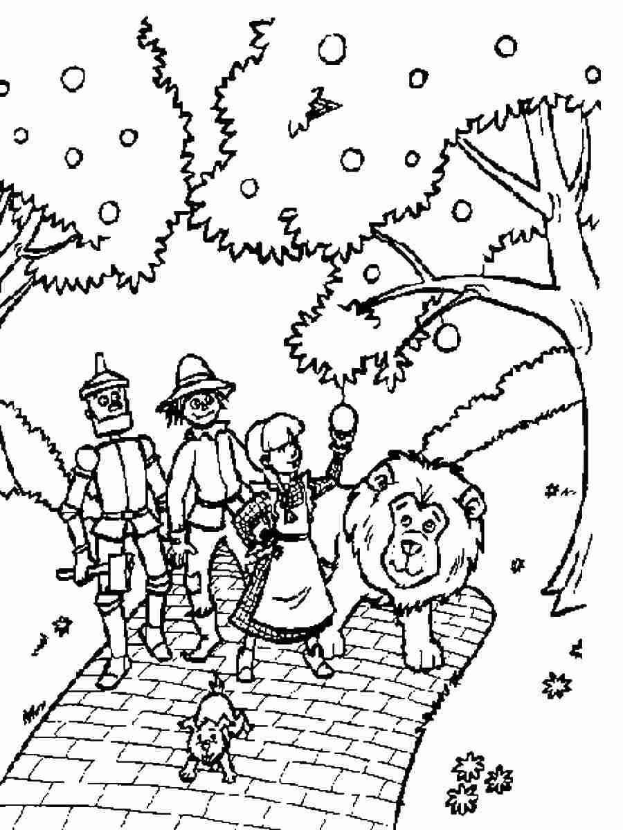 900x1200 Wizard Of Oz Emerald City Coloring Page Free Printable Fine Pages