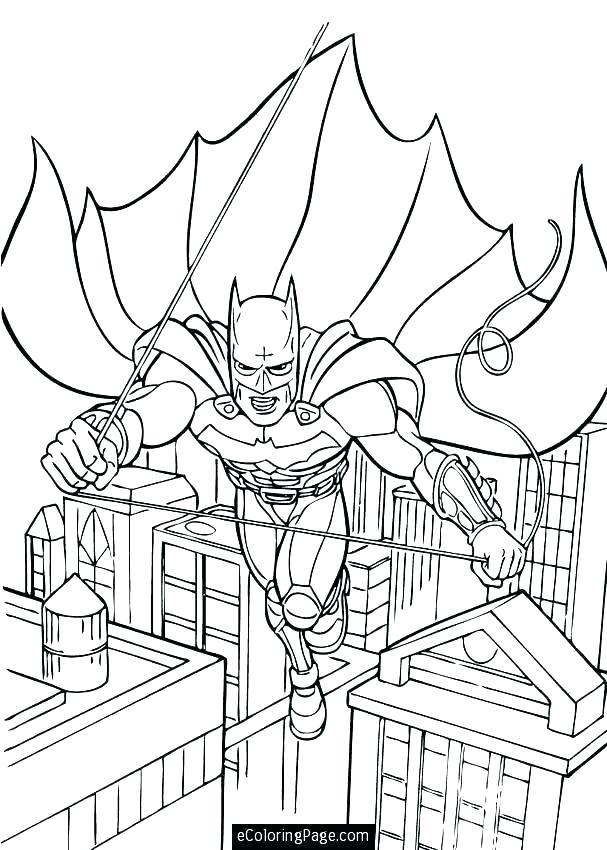 607x850 City Coloring Page Batman In City Coloring Page Dragon City