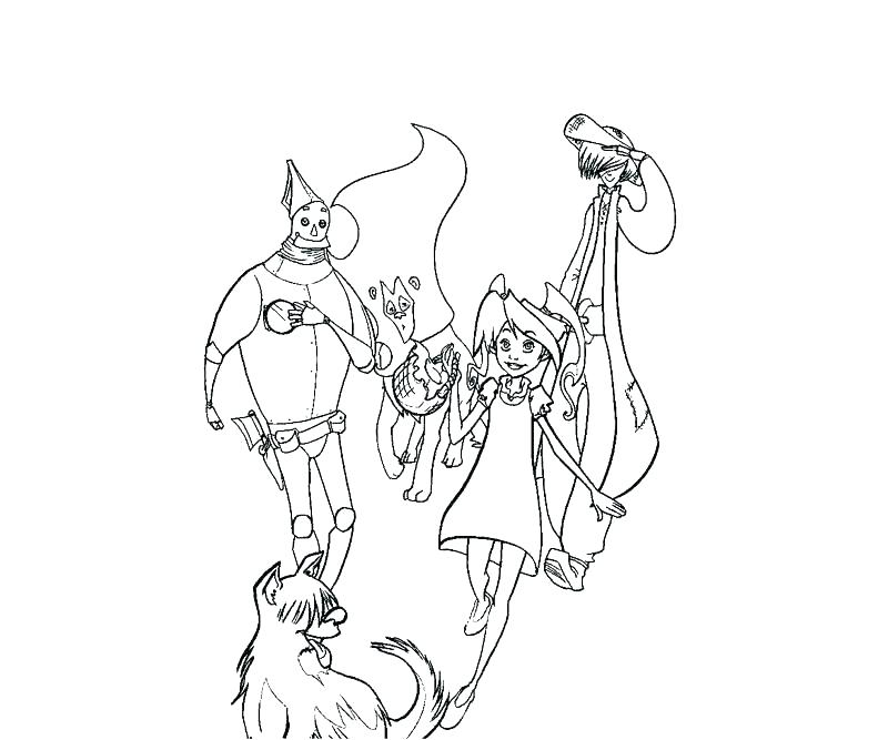 800x667 Coloring Wizard Of Oz Coloring Sheets Pages Enjoy Emerald City