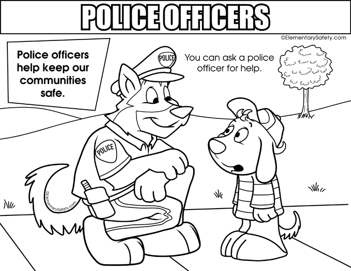 720x556 Pictures Police Safety Coloring Pages,