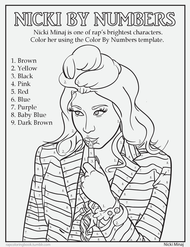 625x809 7 Delightful Pages From A Rap Coloring Book