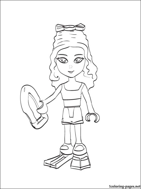 560x750 Emma Lego Friends Printable Page Coloring Pages