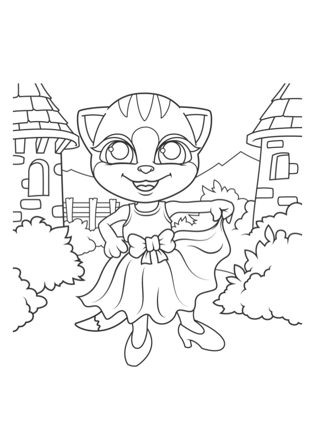 638x903 Emma The Cat Coloring Pages Free Printable Coloring Book