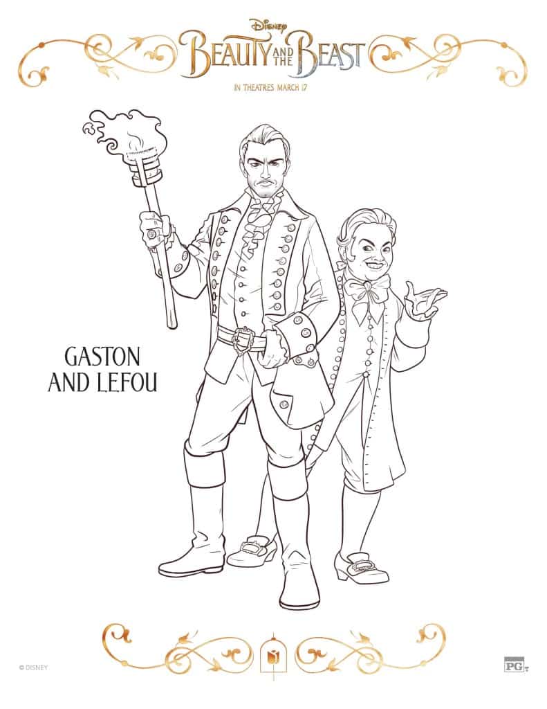 791x1024 Free Printable Beauty And The Beast Coloring Pages