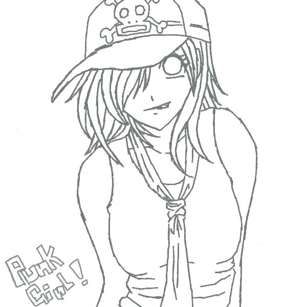 600x600 Emo Coloring Book
