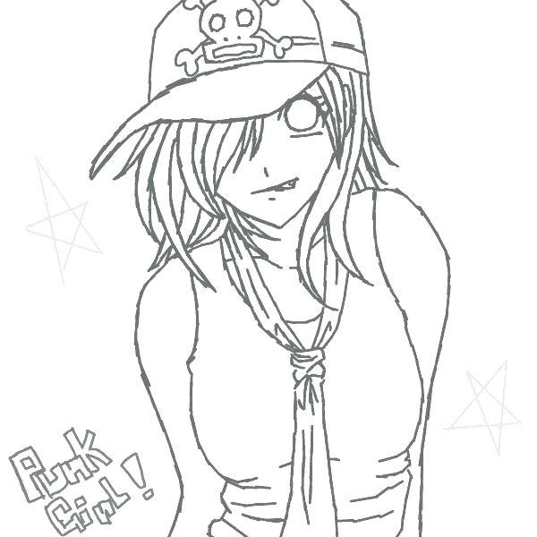 600x600 Emo Girl Coloring Pages Cute Couple Coloring Pages Anime Couple