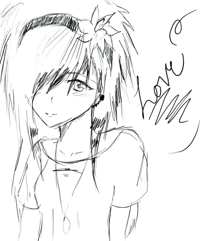 728x832 Emo Girl Coloring Pages Medium Size Of Emo Coloring Pages