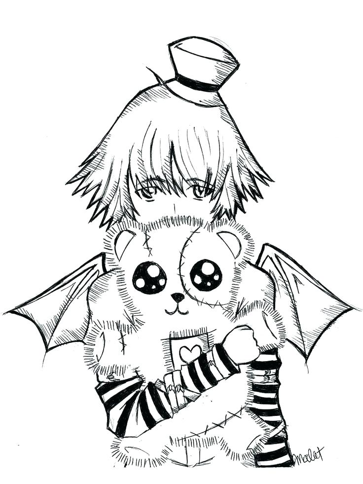 736x981 Emo Coloring Pages Enchanting Emo Coloring Pages With Additional
