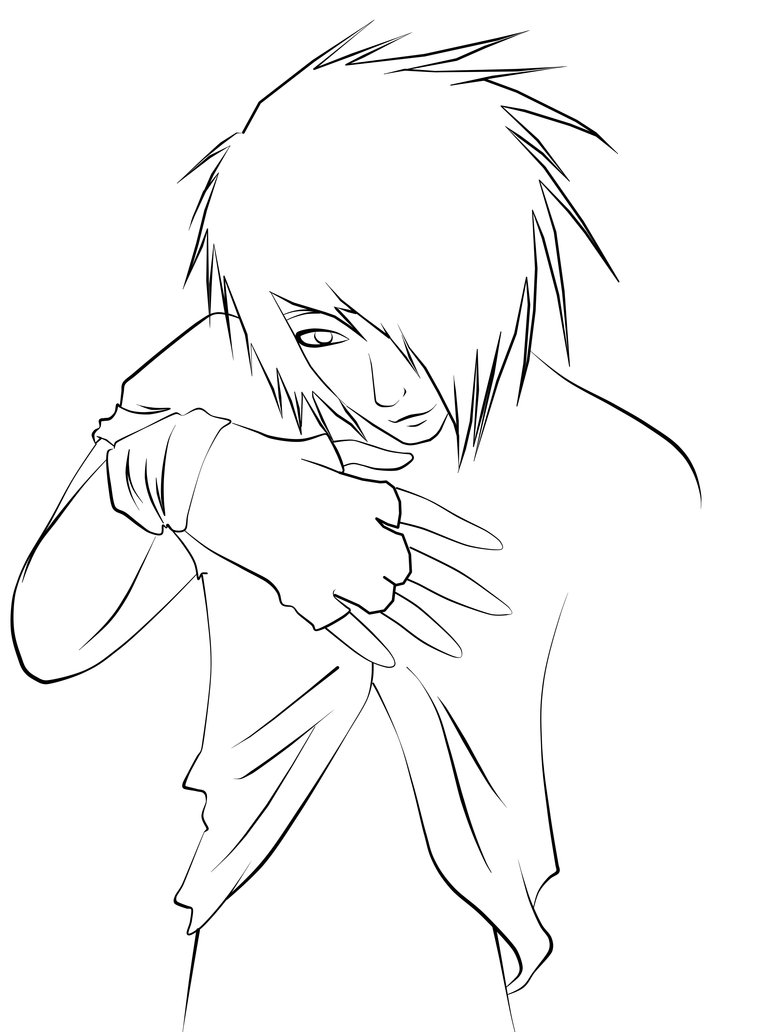 774x1032 Emo Coloring Pages