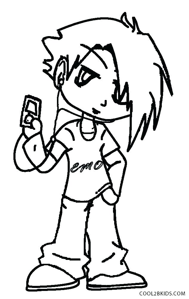 634x1002 Emo Coloring Pages Emo Coloring Pages For Teenagers Coloring Trend