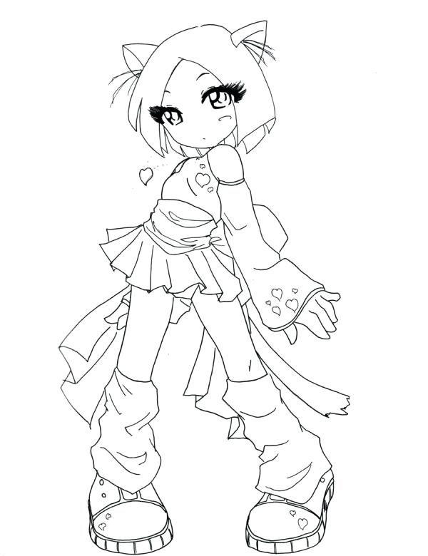 600x780 Emo Girl Coloring Pages Full Size Of Cat Anime