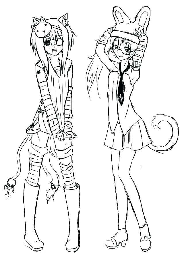 627x885 Emo Anime Girl Coloring Pages Emo Girl Coloring Pages