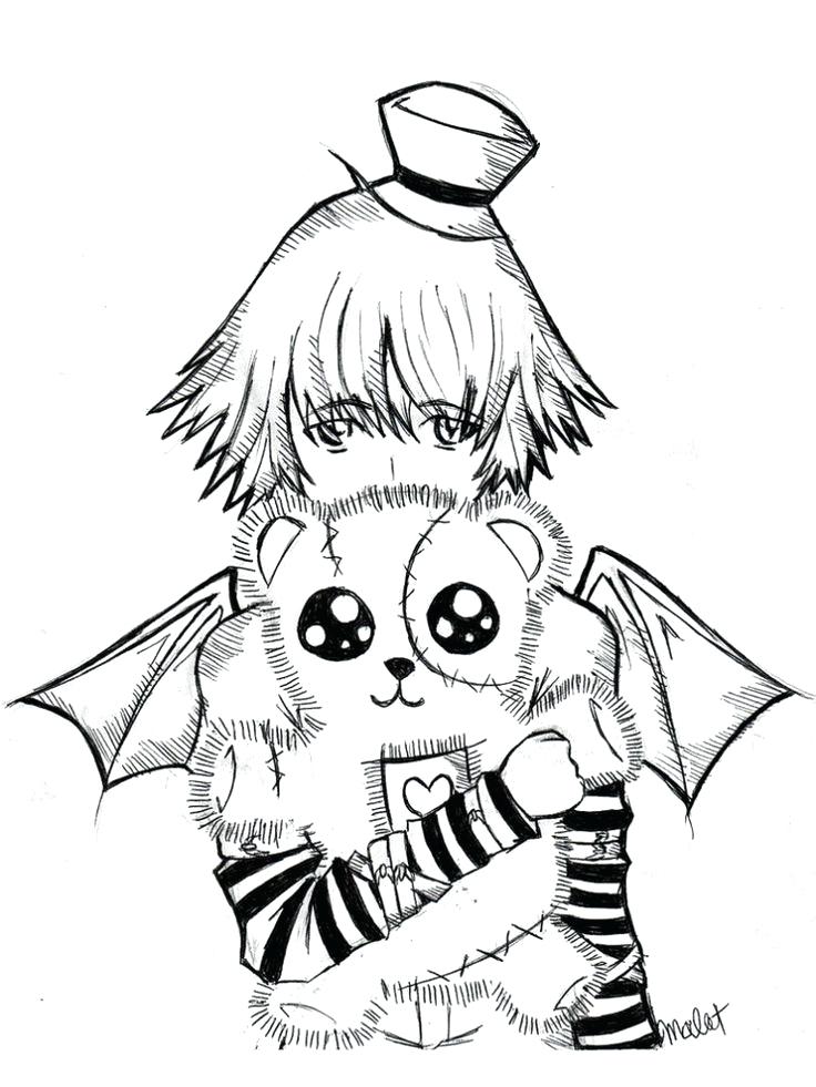736x981 Emo Girl Coloring Pages Appealing Emo Coloring Pages To Print Girl