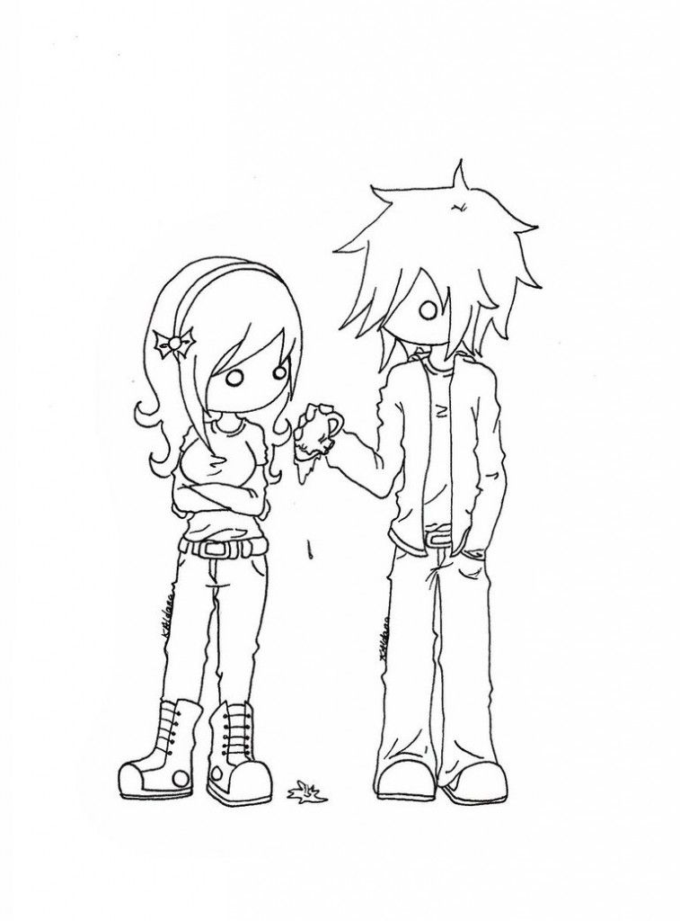 757x1024 Free Printable Emo Coloring Pages For Kids Emo