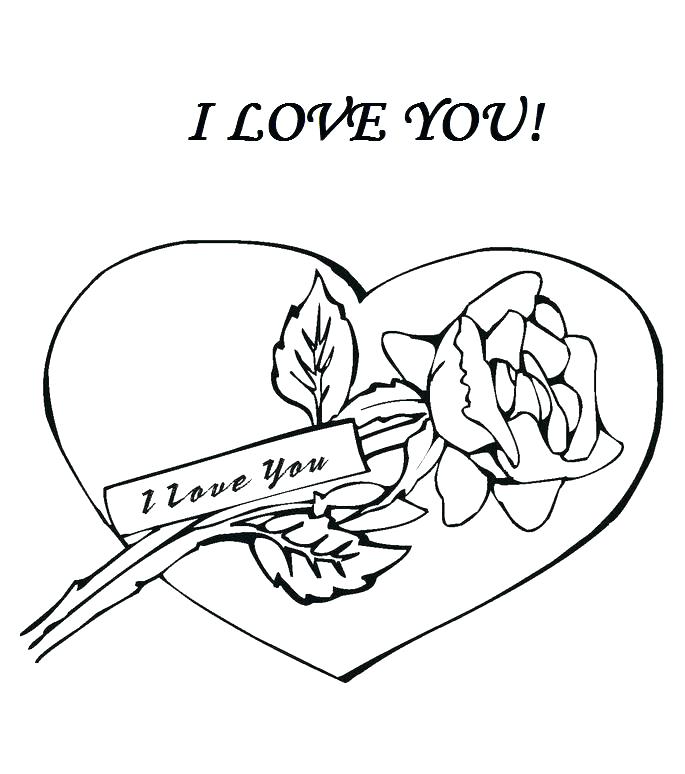 685x774 Coloring Pages Love Love Color Pages Love Coloring Pages With Rose