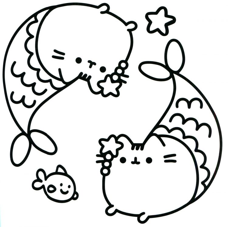 750x746 Coloring Pusheen The Cat Printables In Conjunction With Pokemon