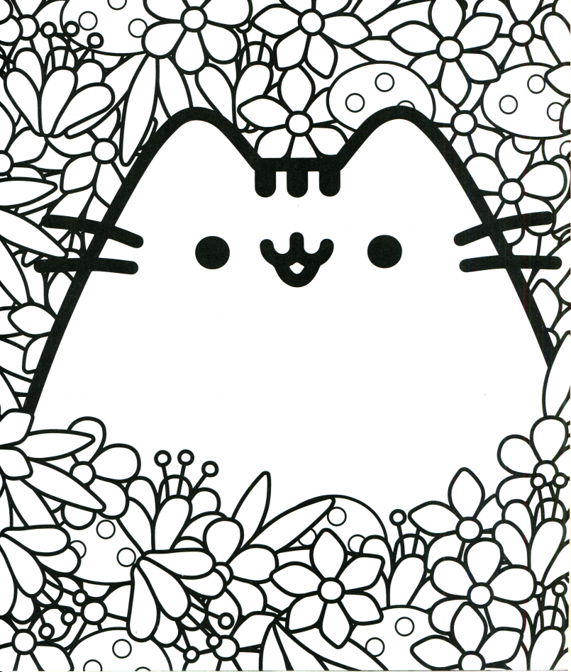 805x948 Coloring Pusheen Cat Coloring Pages Also Emoji Coloring Pages