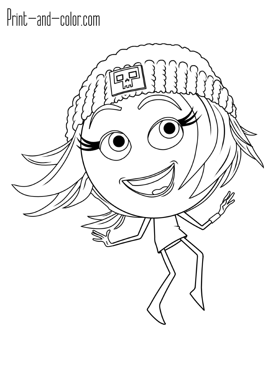 900x1200 Emoji Coloring Pages Print