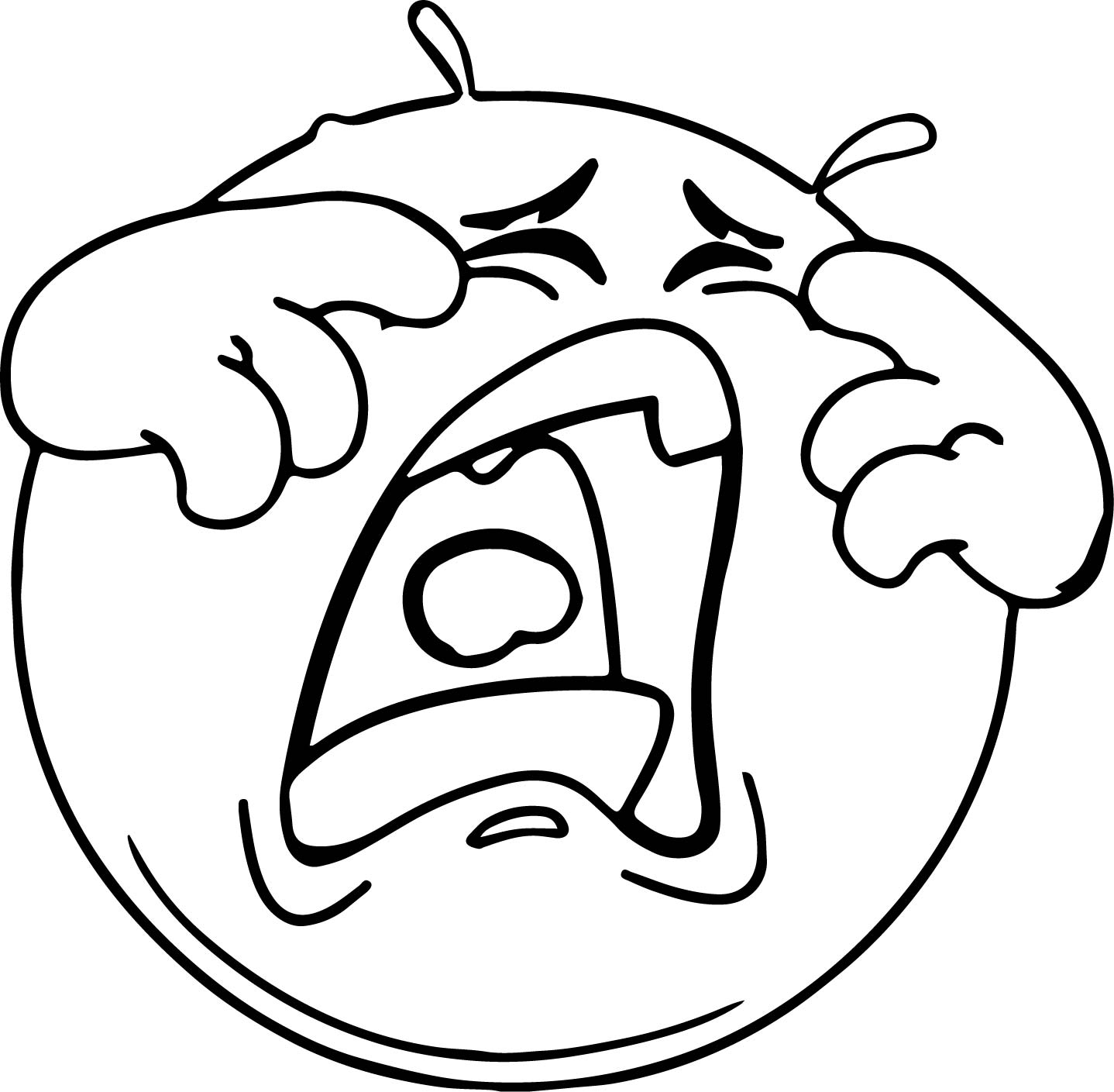 1438x1409 Crying Emoticon Face Coloring Page Wecoloringpage