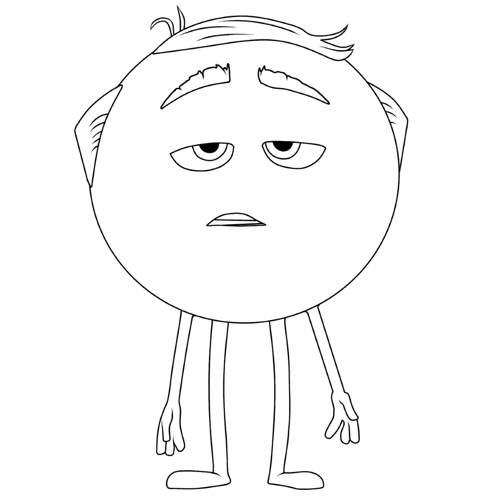1024x1024 The Emoji Movie Mel Meh Coloring Pages Free Movie Coloring Pages