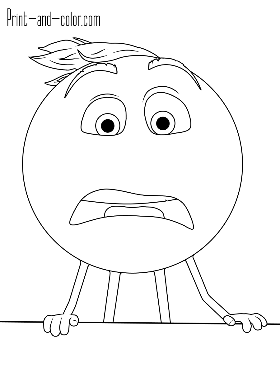900x1200 Emoji Coloring Pages Print