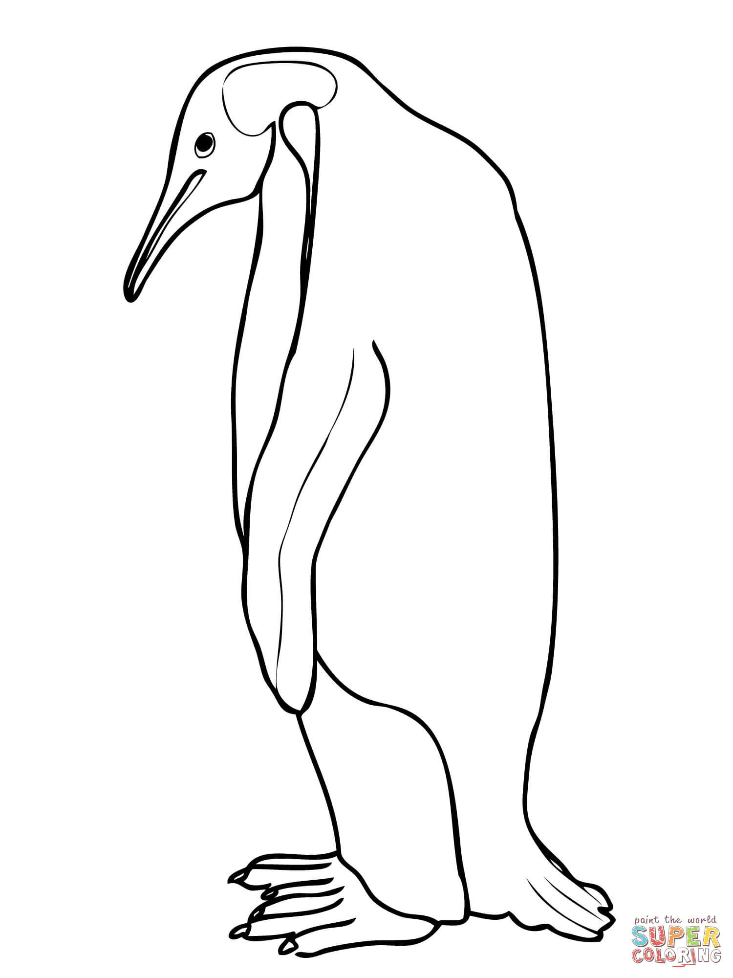 1500x2000 Emperor Penguin Coloring Page Acpra