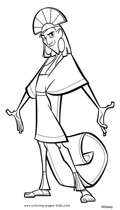 389x683 38 Best Emperors New Groove Colouring Pages Images