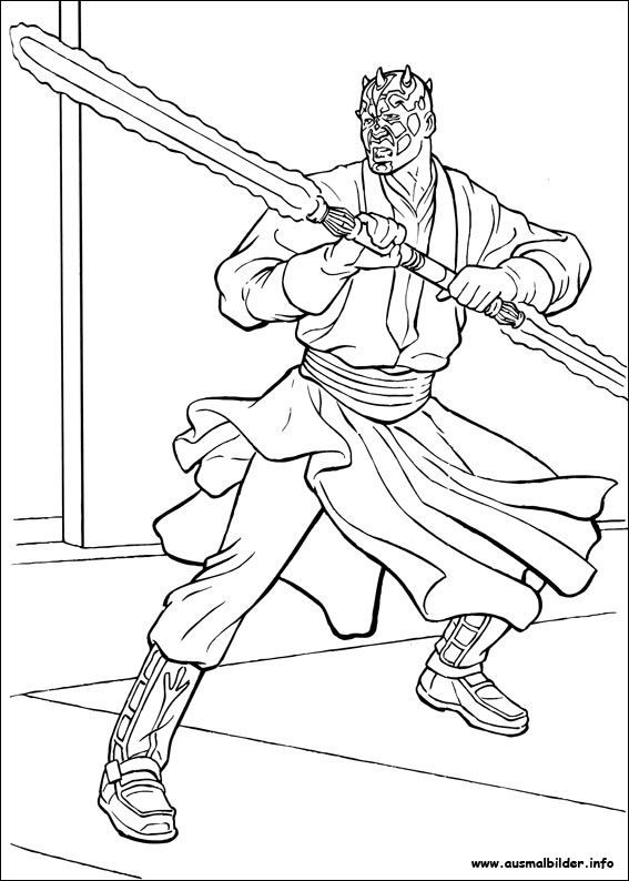 567x794 Ausmalbilder Darth Maul 01 Ausmalbilder Darth Maul