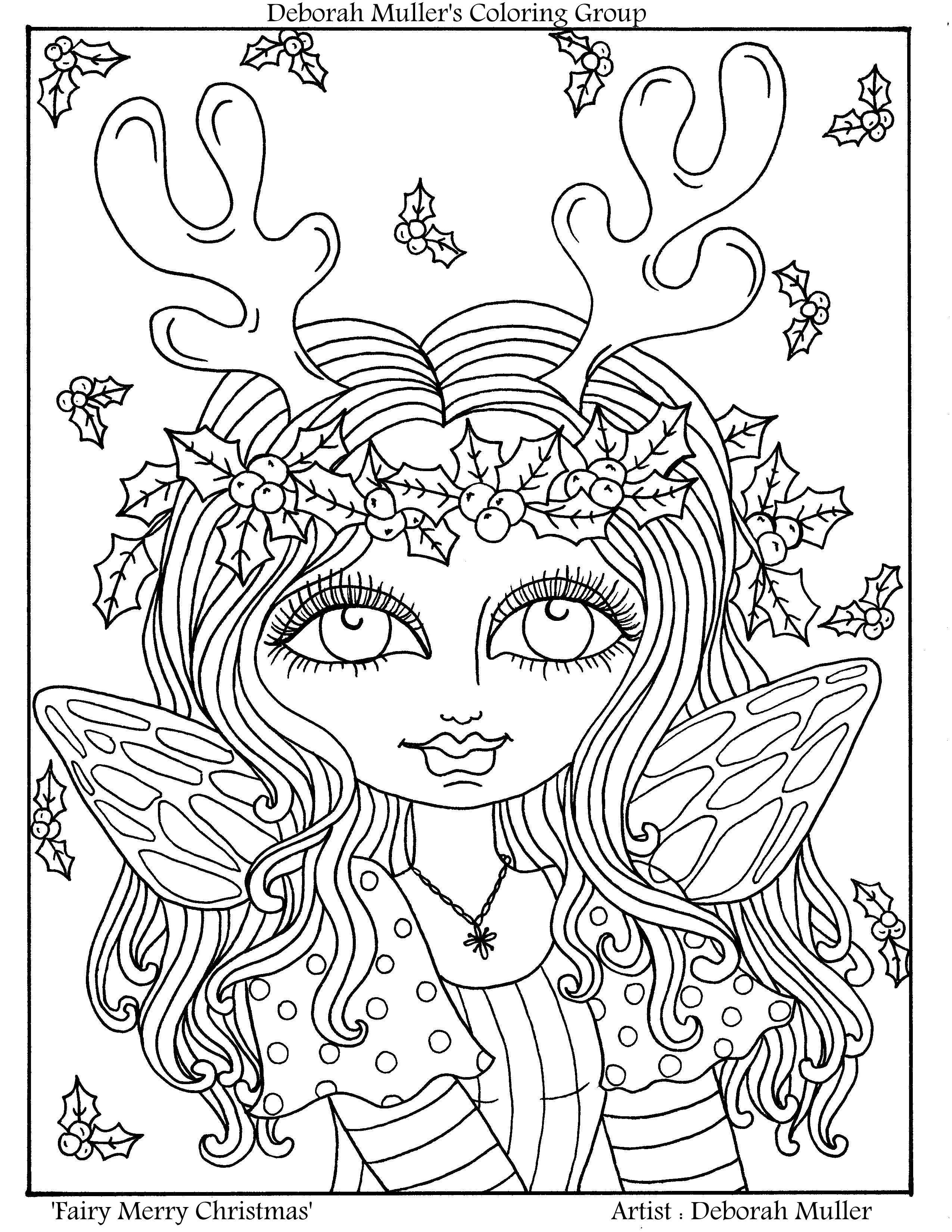 2550x3300 Christmas Fairy Coloring Pages Gallery Coloring For Kids 2018