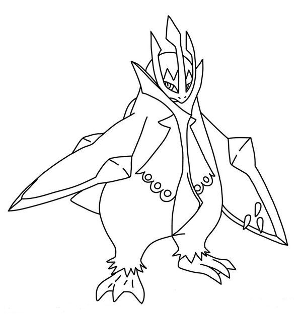 600x631 Line Art Drawing Of Empoleon By Kyouyoshino