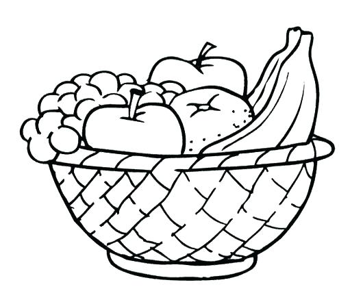 530x441 Basket Coloring Page Basket Coloring Pages Basket Coloring Page