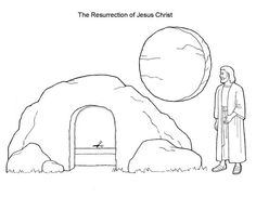236x182 The Empty Tomb Coloring Page (Crafting The Word Of God) Empty