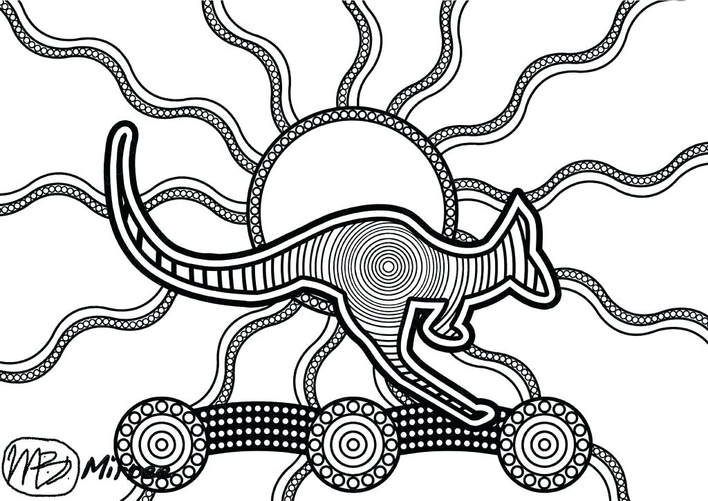1024x725 Australia Xyzcolor4kidscom Coloring Pages Countries Cultures