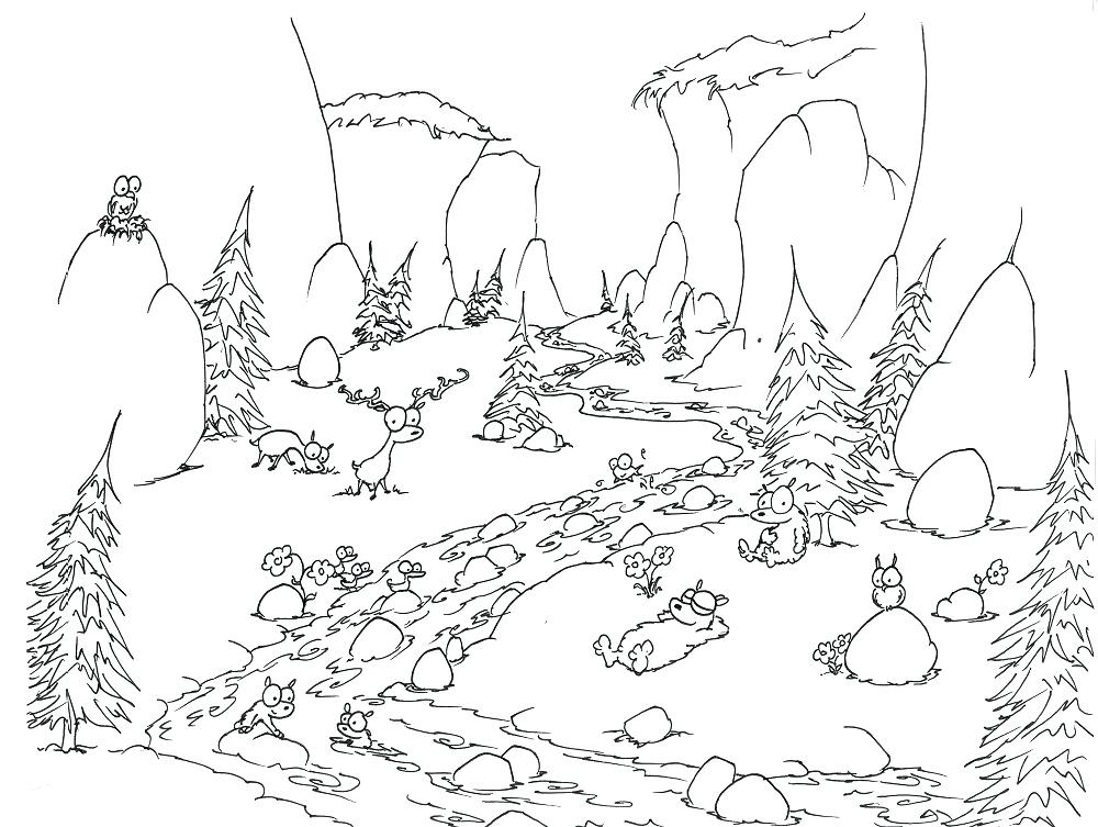 1000x753 Forest Coloring Grown For Free Forest Coloring Pages For Your Kids