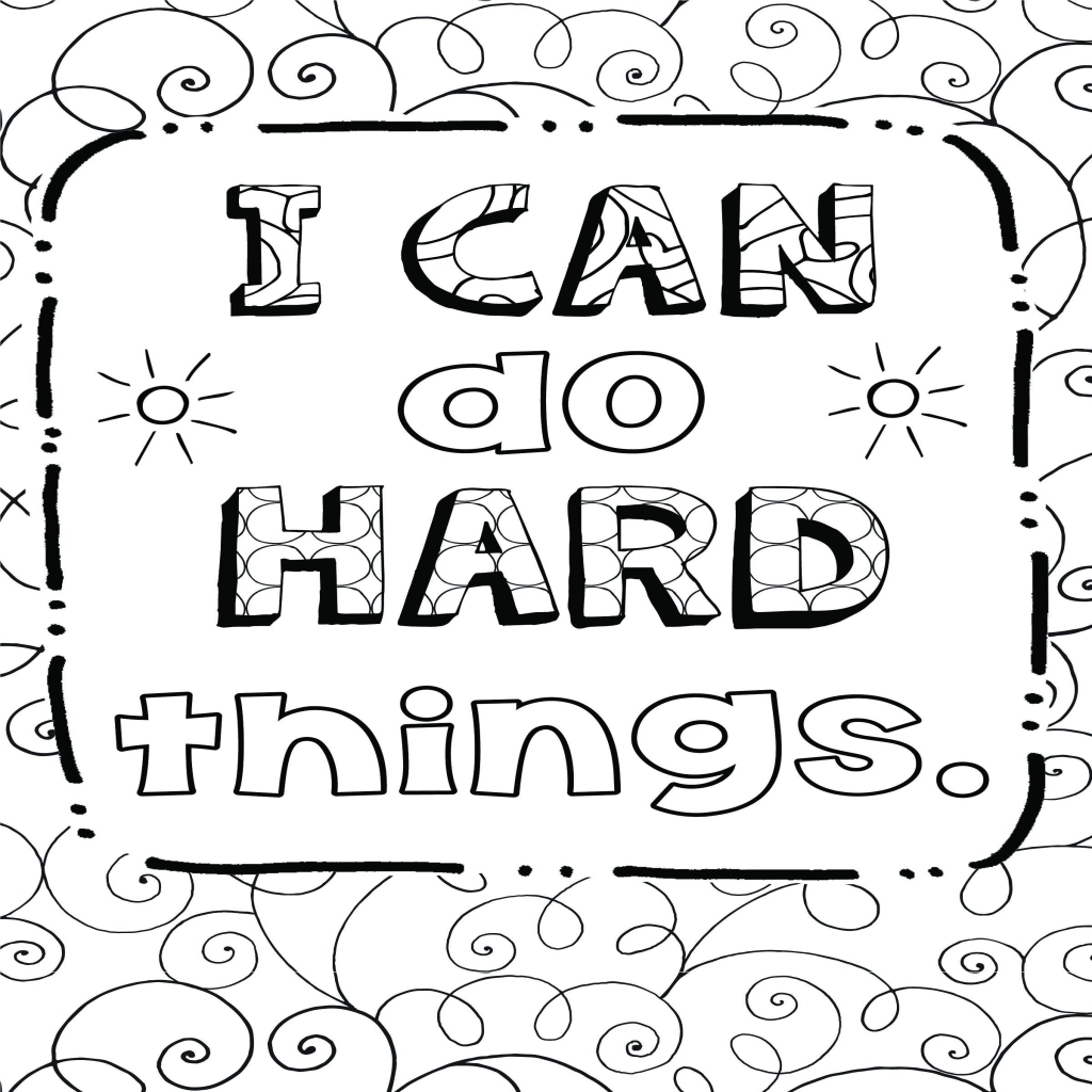 1024x1024 Free Coloring Page Growth Mindset Mindset School And Counselling
