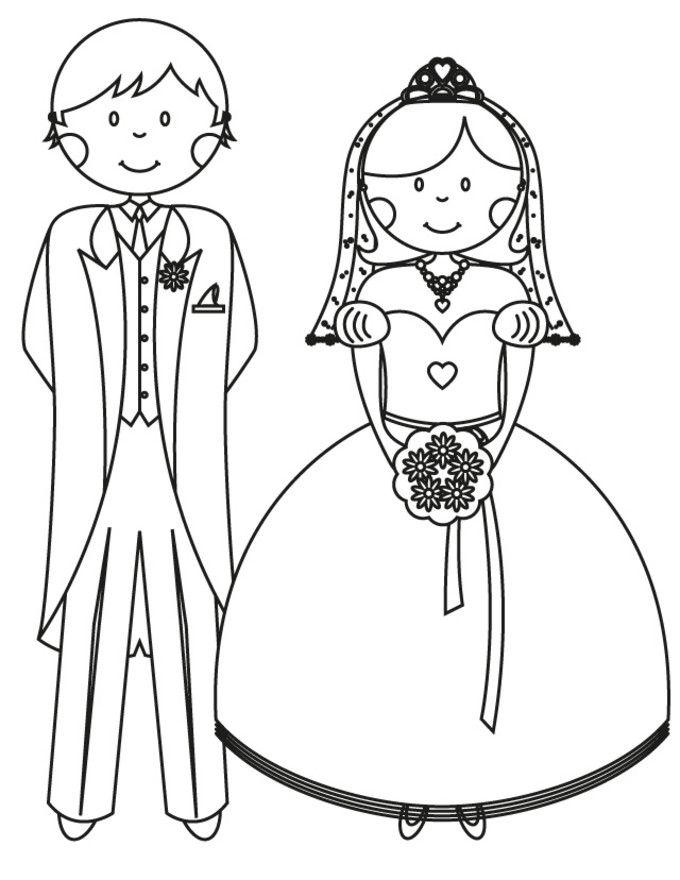 Engagement Coloring Pages