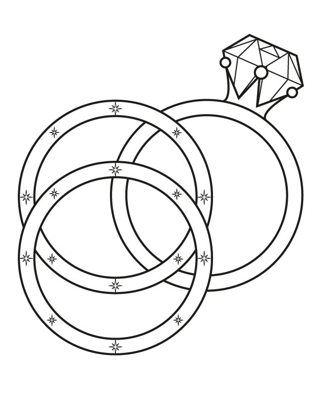 640x828 17 Wedding Coloring Pages For Kids Who Love To Dream About Their
