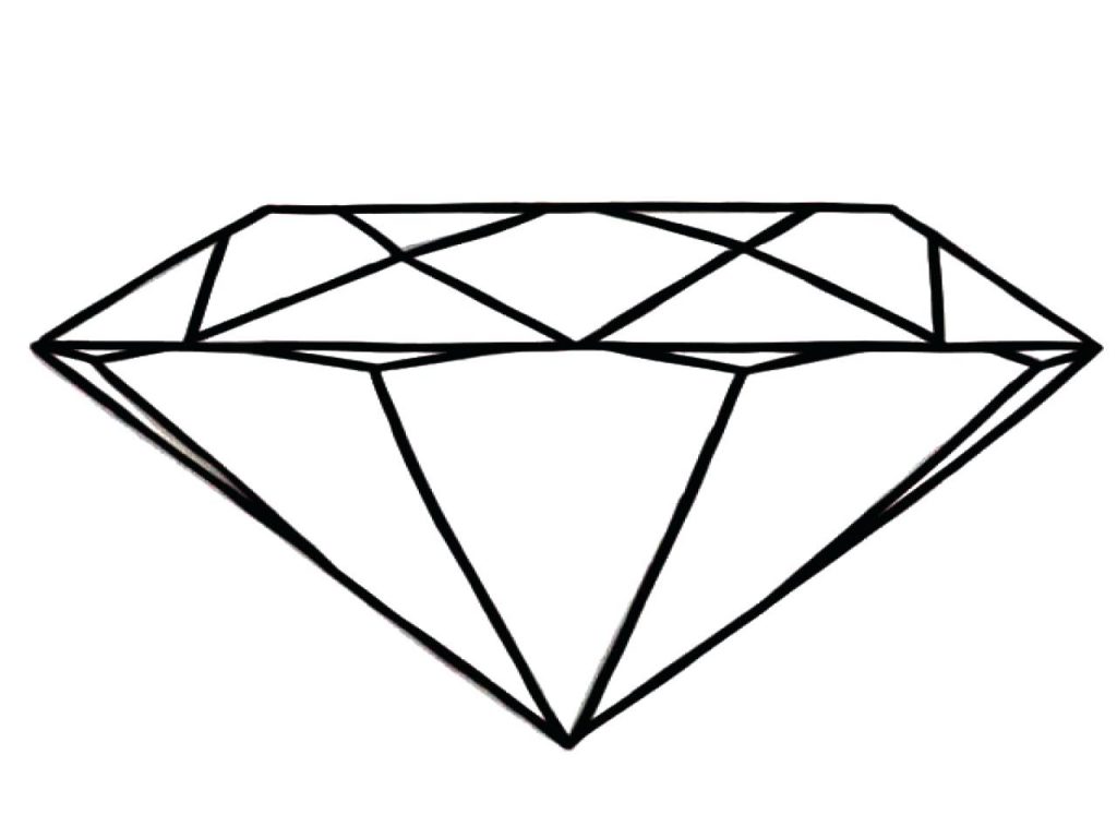 1024x768 Coloring Page ~ Diamond Coloring Pages Size Color Shape Page