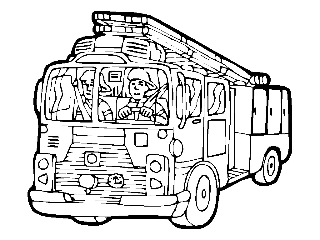 1024x768 Fire Engine Coloring Page Printable Fire Engine Coloring Pages