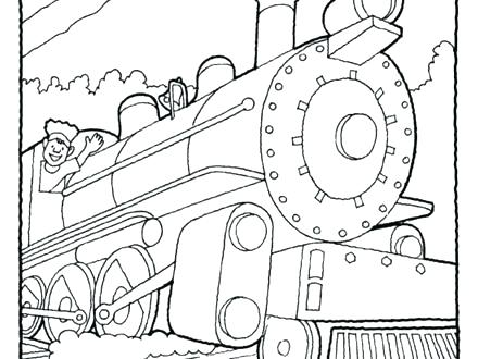 440x330 Freight Train Coloring Pages Train Engine Coloring Page Freight
