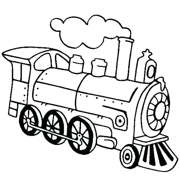 600x600 Steam Engine Coloring Pages Steam Train Picture Coloring Page