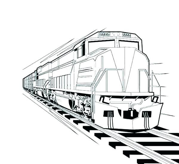 600x549 Coloring Pages Train Train Engine Coloring Page Locomotive