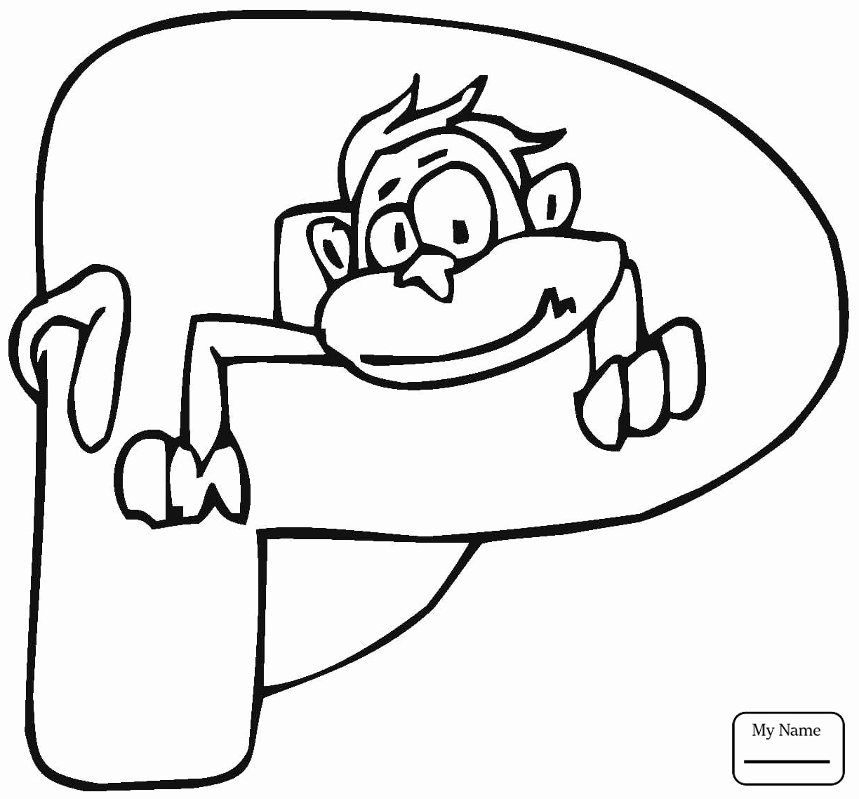 1224x1138 Coloring Pages Letters And Alphabet English Alphabet With Monkeys