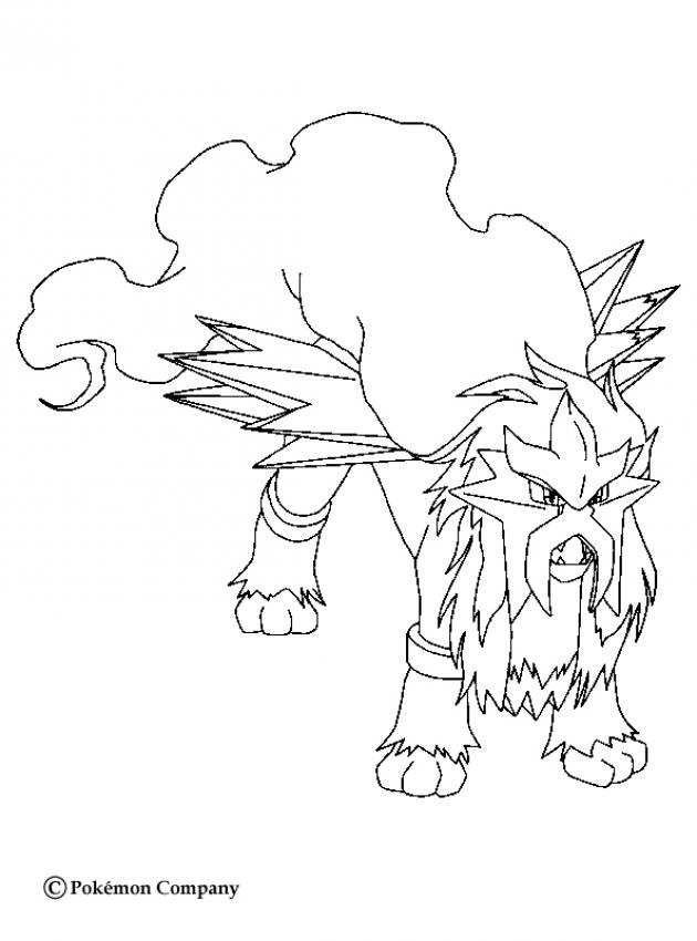 630x850 Entei Pokemon Coloring Page. More Fire Pokemon Coloring Sheets