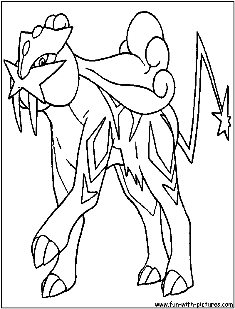 800x1050 Pokemon Coloring Pages Entei Page 800 X 1050
