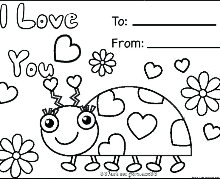 738x602 Printable Valentine Cards To Color Valentine In An Envelope