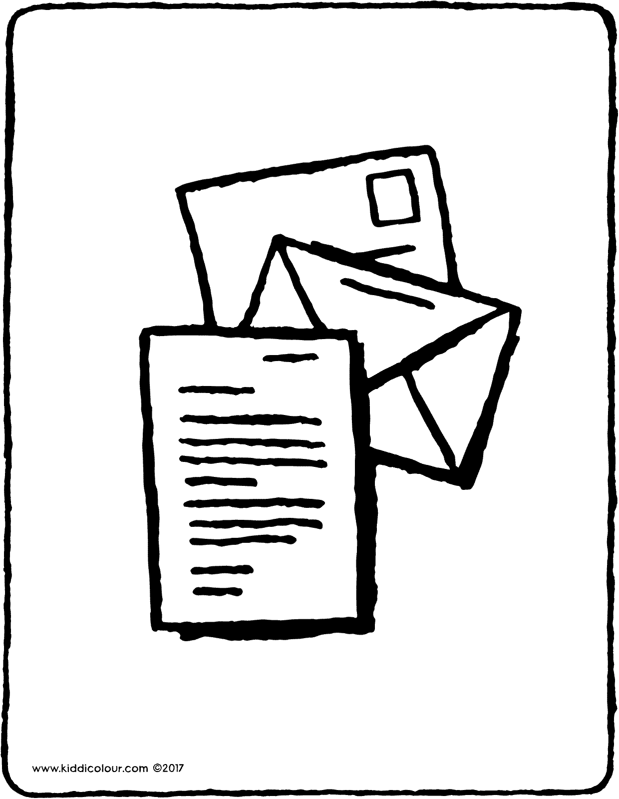 1240x1600 A Letter In An Envelope