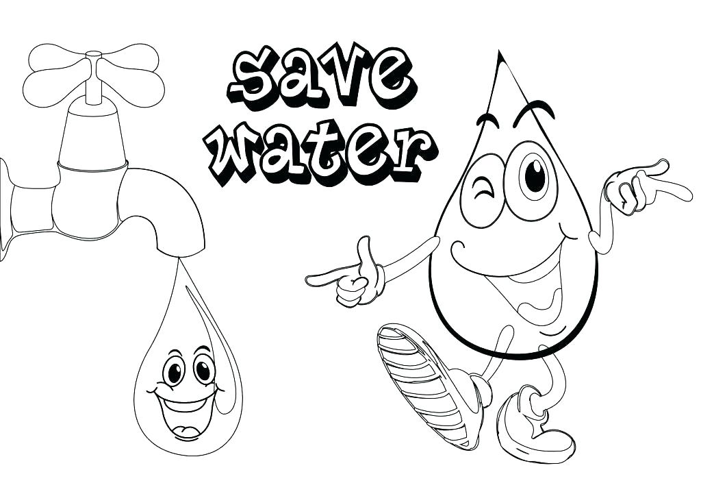 1024x724 Coloring Underwater Coloring Page Pages Free Printable Save Water