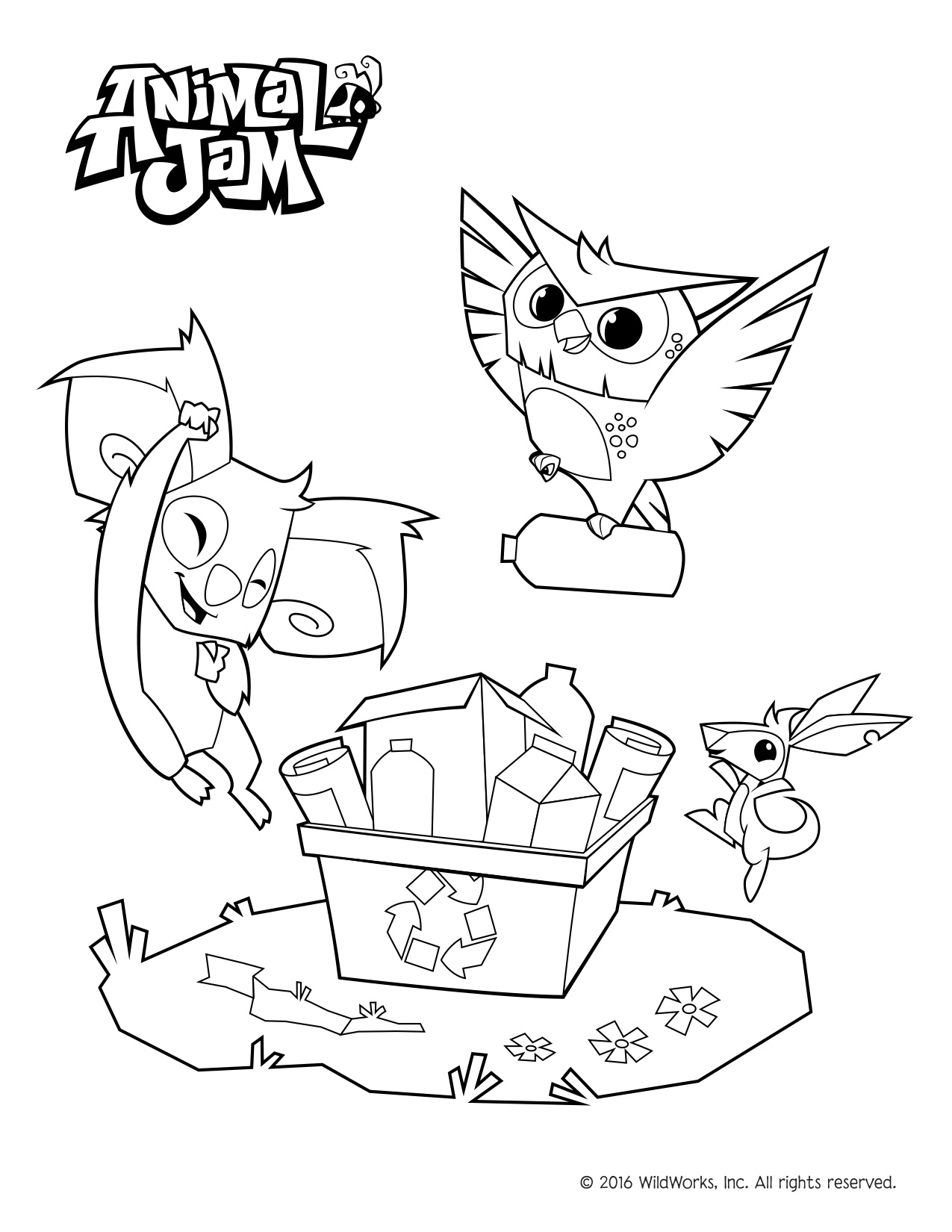 1275x1650 Animal Jam Coloring Pages! Celebrate Spring And The Environment