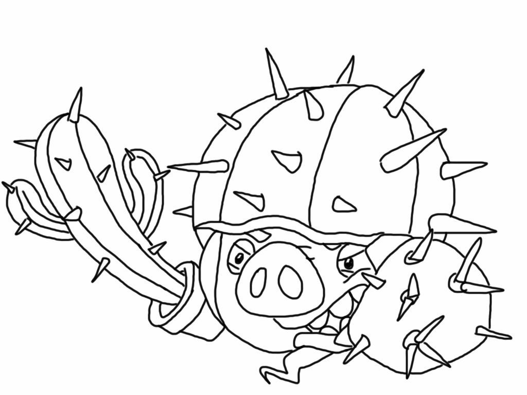 1024x768 Angry Birds Epic Coloring Page